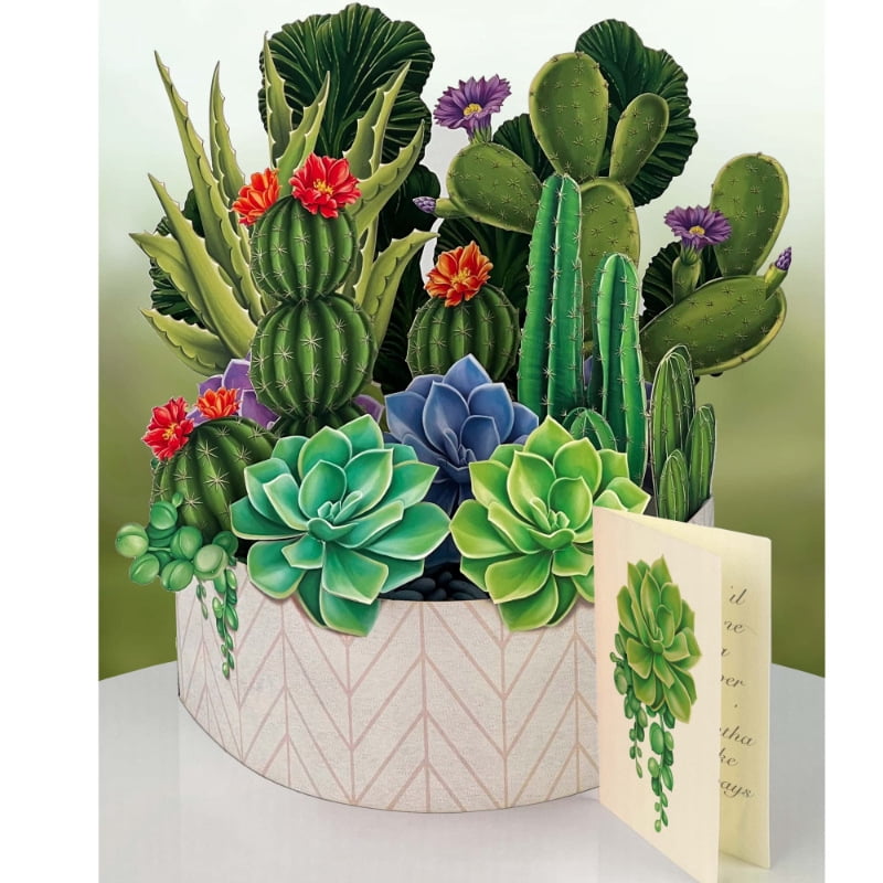 Creative 3D Pop-Up Greeting Card for Mother's Day, Paper Card with Flowers, Thank You and Blessing Gift Card