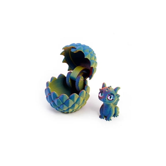 Creative 3D Printable Hatchable Mini Dragon Egg Set Hatchling Model Desktop Decorations