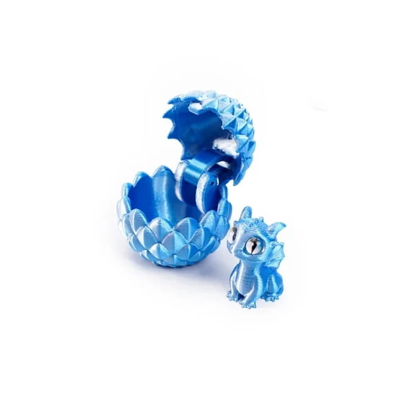 Creative 3D Printable Hatchable Mini Dragon Egg Set Hatchling Model Desktop Decorations