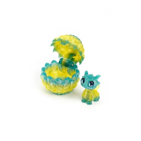 Creative 3D Printable Hatchable Mini Dragon Egg Set Hatchling Model Desktop Decorations