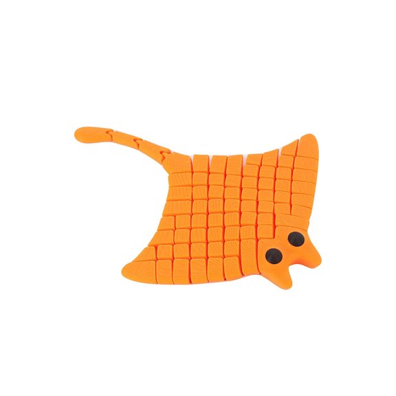 Creative 3D Printed ray Shaped Gift, Orange Blue Dual Color Selection, biomimetic Design, Modern Home Decoration Background