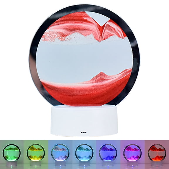 Creative 3D Sand Lamp Unique Decor Liquid Motion Table Lamp Stylish Table Decoration for Living Room Bedroom, Office