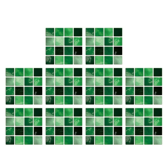 Creative 3D Tile Stickers for Floor and Wall, DIY Waterproof Self-Adhesive Floor and Wall Decals, Removable Plane Wallpaper for Kitchen Bathroom Room Makeover