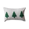 thumbnail image 1 of Creative 9106551 Natural & Green Christmas Trees Pillow, 9 in., 1 of 1