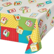 Creative ABC Plastic All-Over Print Birthday Party Table Cover