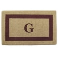 thumbnail image 1 of Heavy Duty Coir Doormat Single Picture Frame, Monogram G - Brown 22" x 36", 1 of 4