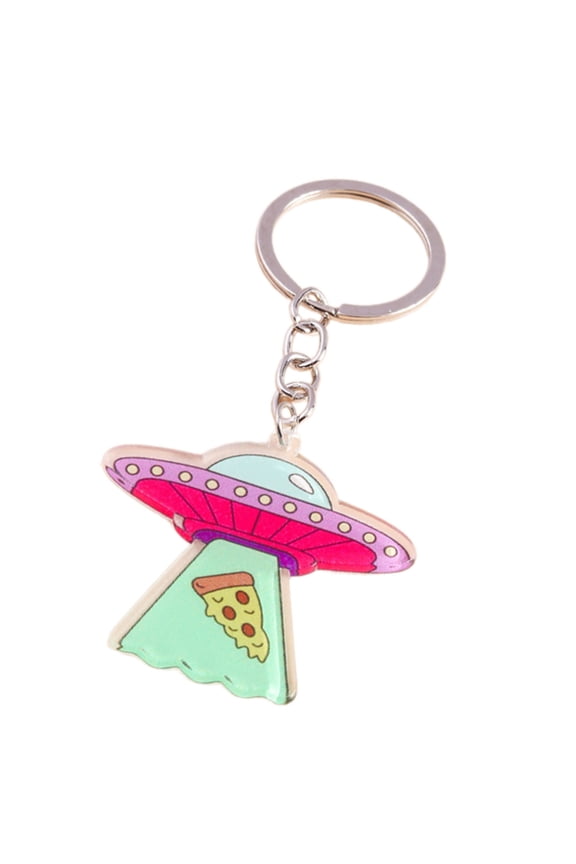 Creative Acrylic Alien Craft Keychain Modern Key Rings Accessory Perfect Gift For Sci Fi And Space Enthusiasts