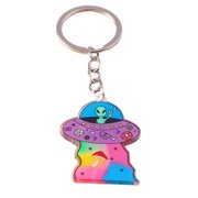 Creative Acrylic Alien Craft Keychain Modern Key Rings Accessory Perfect Gift For Sci Fi Fans And Space Enthusiasts