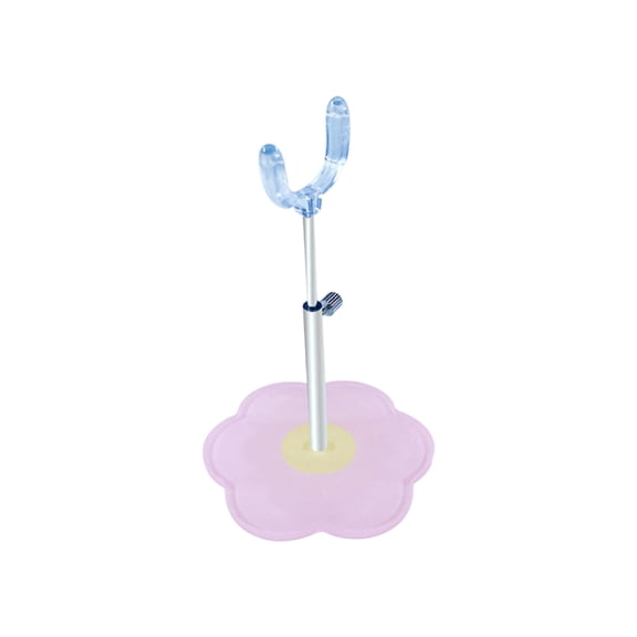 Creative Adjustable Doll Display Stand ABS Easy Installation Wide Compatibility