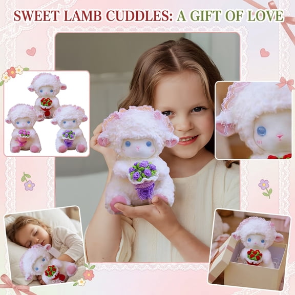 Creative Adorable Plush Toys Set for Kids Soft Stuffed Animal Companion for Birthday Holiday Gifts Random Color Assorted Kawaii Plushie for Girls