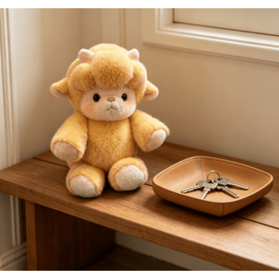 Creative And Adorable Running Sheep Plush Toy, Super Soft Standing Doll With Hilarious Sprint Posture, Comforting Gift, Unique Decorative Toy For Desk/Bedside, Yellow