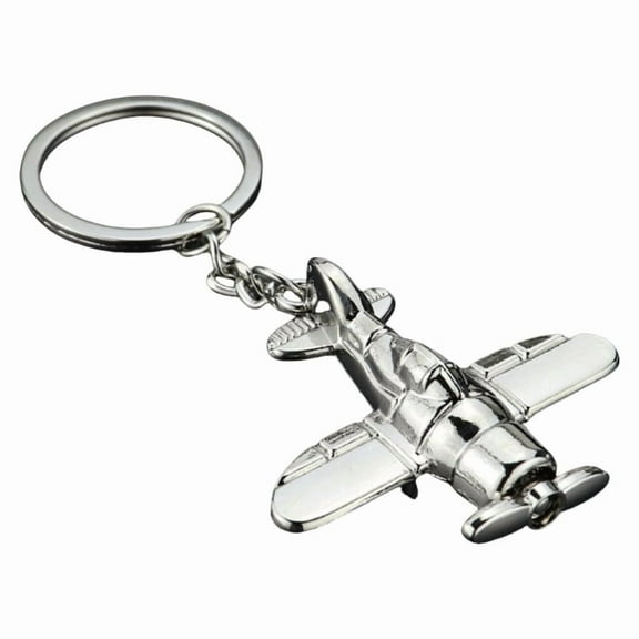 Creative Airplanes Keychain for Aviation Enthusiasts Sturdy Zinc Alloy Propeller Designs Travel Accessory Gifts Ideas