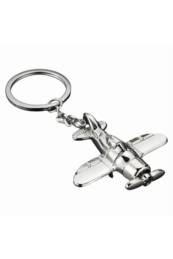 Creative Airplanes Keychain for Aviation Enthusiasts Sturdy Zinc Alloy Propeller Designs Travel Accessory Gifts Ideas
