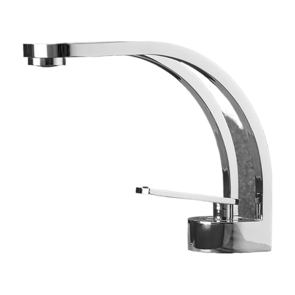 Creative All Copper Basin Faucet, Bathroom Toilet Under Basin Vanity Faucet, Hot And Cold Water Faucet White Chrome - Modern Design