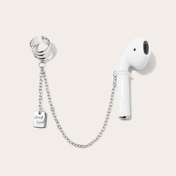 Creative Alloy Earrings Bluetooth Headset Anti-lost Rope