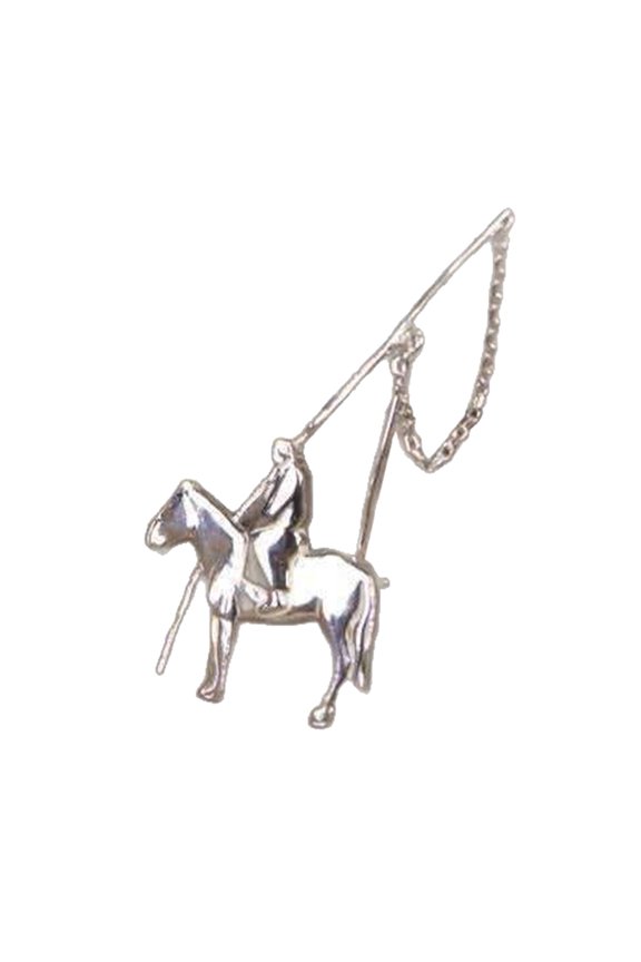 Creative Alloy Mongolian Horse Lassoes Poles Pin Accessory for Trendy Outfits Wear