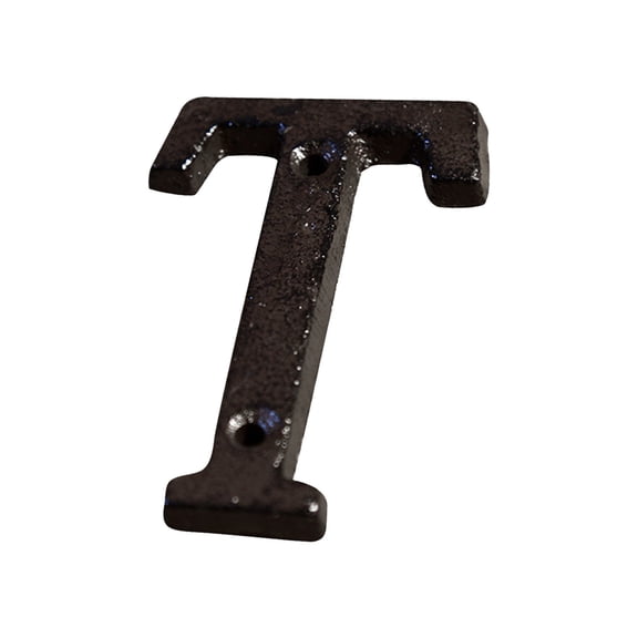 Creative Alloy Wrought Iron House Letter, DIY Decorative Letters for Home, Garden, and Office, Black Coated Number Signs with Vintage Industrial Style for Personalized Spaces