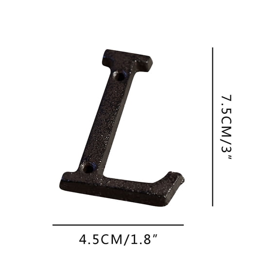 Creative Alloy Wrought Iron Letters - Unique DIY Home Decor for House Numbers & Personalized Signs