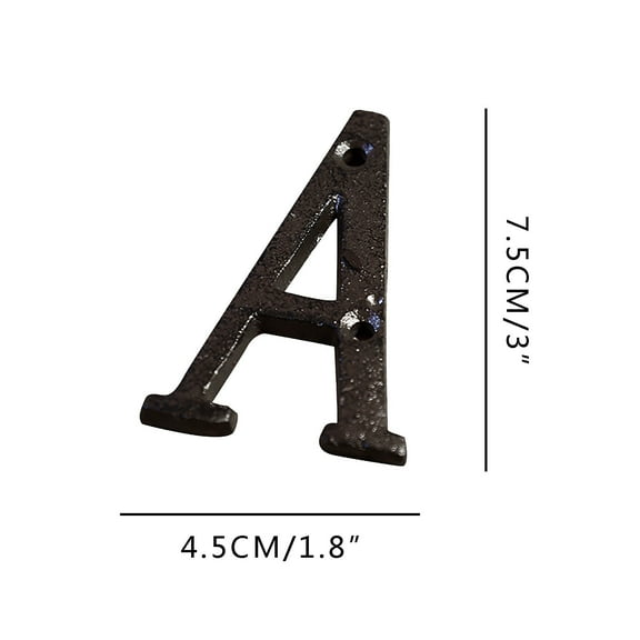 Creative Alloy Wrought Iron Letters - Unique DIY Home Decor for House Numbers & Personalized Signs