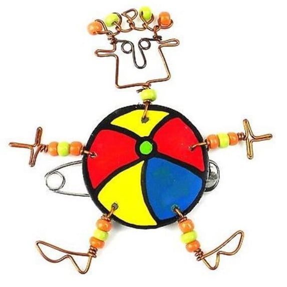 Creative Alternatives Dancing Girl Beach Ball Pin