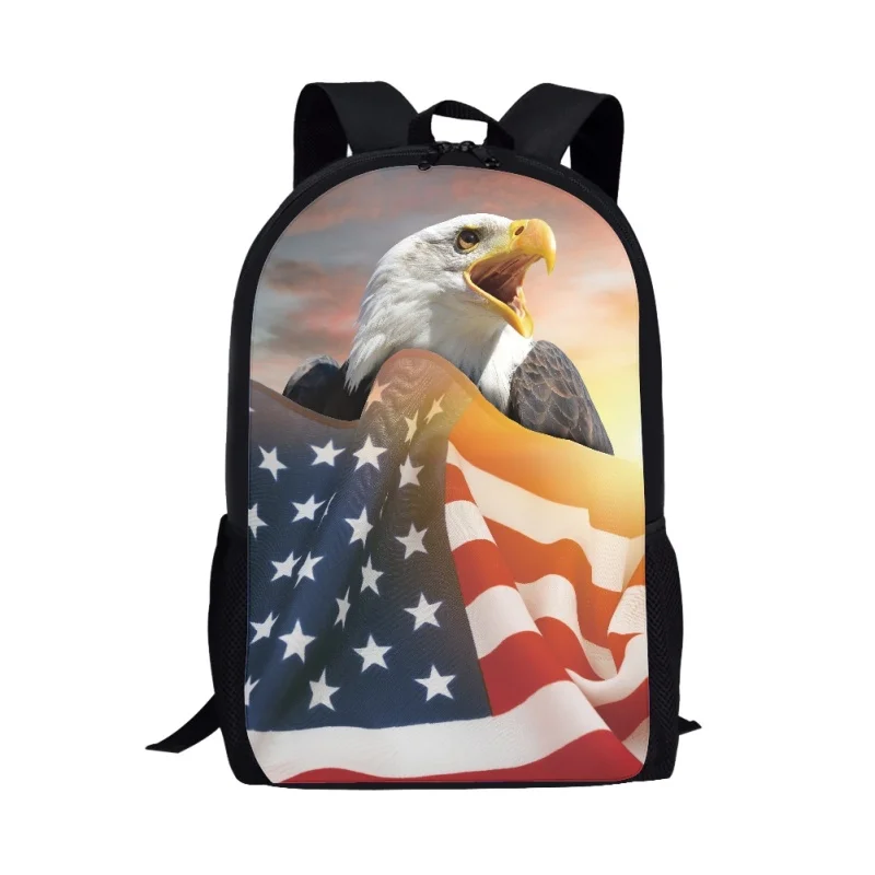 Creative America Flag Pattern Children School Bags Backpack Casual Daily Book Bag for Children Laptop Bag for Girls Travel Backpacks Walmart