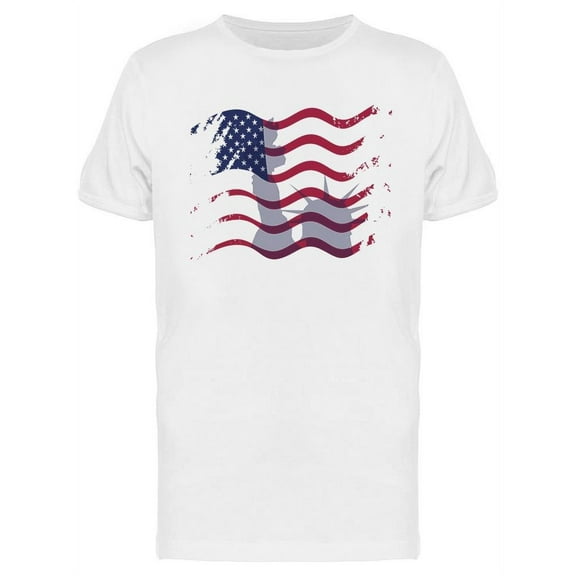 Creative American Flag  T-Shirt Men -Image by Shutterstock, Male 3X-Large