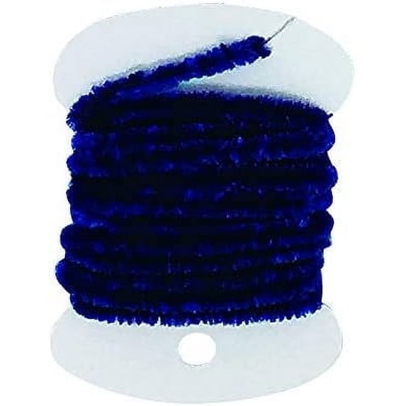 CREATIVE ANGLER Blue Rayon Chenille Fly Tying Thread for Fly Fishing, Fly Tying Material, Essential for Fly Tying Supplies for Fly Anglers, 2 Yards - Large
