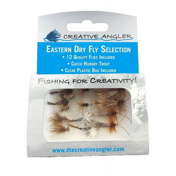 Creative Angler Eastern Dry Fly Selection for Fly Fishing. 12 Trout Flies