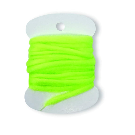 Creative Angler Glo Bug Yarn Fly Tying Materials - Fly Tying Thread for Tying Flies - Fly Fishing Accessories Great for Your Fly Fishing Kit - Many Colors to Choose from - (1.5 Yards, Chartreuse).