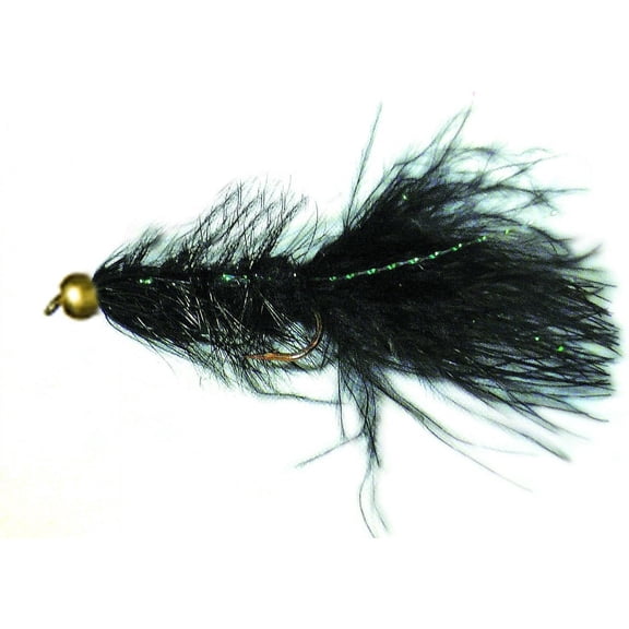 Creative Angler Gold Bead Flash A Bugger Fly Fishing Flies for Trout