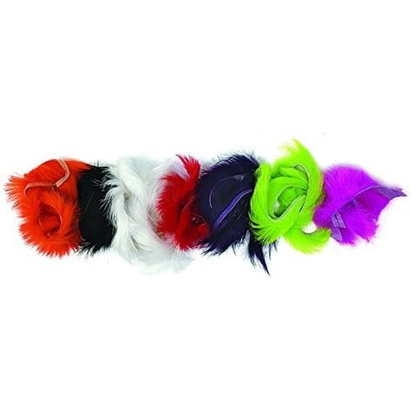 Rabbit Strips for Fly Tying or Tying Flies. Steelhead and Salmon Color Variety Pack
