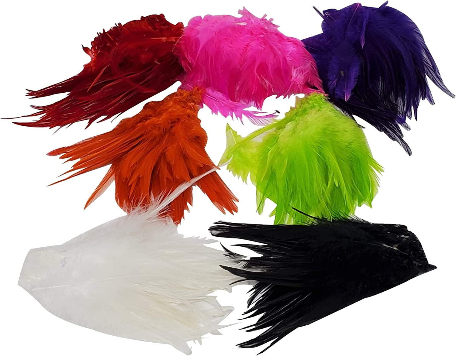 Creative Angler Saddle Hackle Fly Tying Materials - Natural Feathers for  Wet Flies, Rooster Feathers, Hair Feathers for Crafts, Fly Tying Kit -  Small