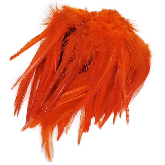 Creative Angler Saddle Hackle for Fly Tying/Tying Flies (Orange)