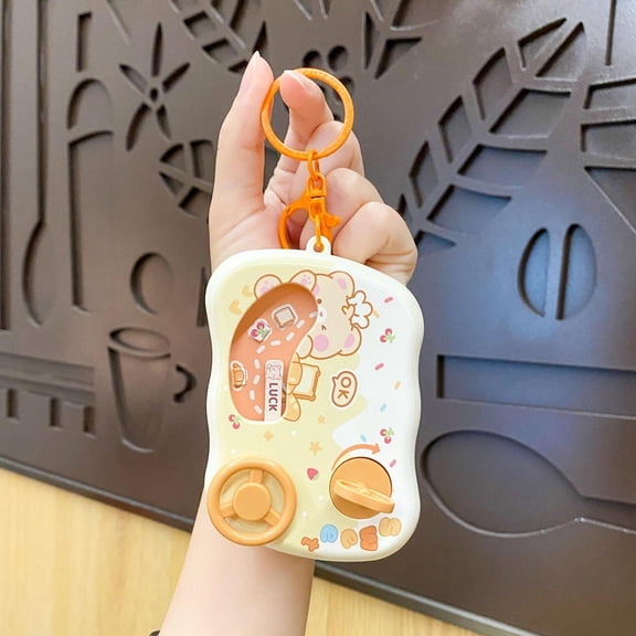 Creative Animal Car Game Console Keychain - Unique Cartoon Bag & Car Accessory, Fun Decompression Toy, Perfect Christmas & Thanksgiving Gift