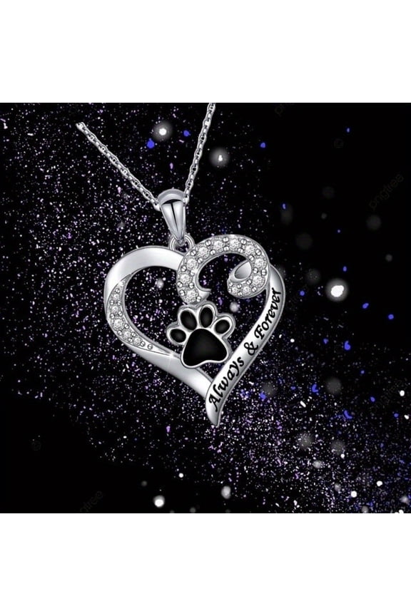 Creative Animal Paw Print Personality All-match Stylish Pendant Necklace