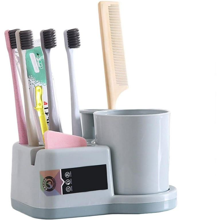 Creative Antibacterial Toothbrush Holder With Toilet Bowl Storage