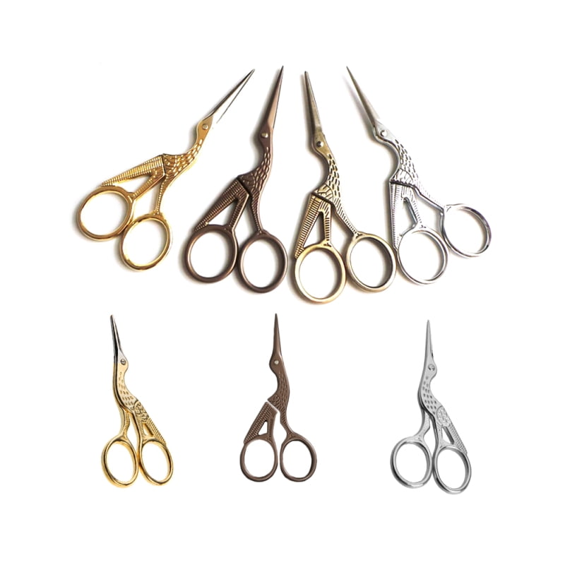 Creative Antique Crane Tailor Scissor Cross Stitch European Retro Classic Craft Sewing Tool Diy Handycraft Scissor LAW2025