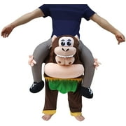 Creative Apparel Monkey Funny Piggyback, Ride-on Shoulder, Carry Me Costume for Adults, One Size
