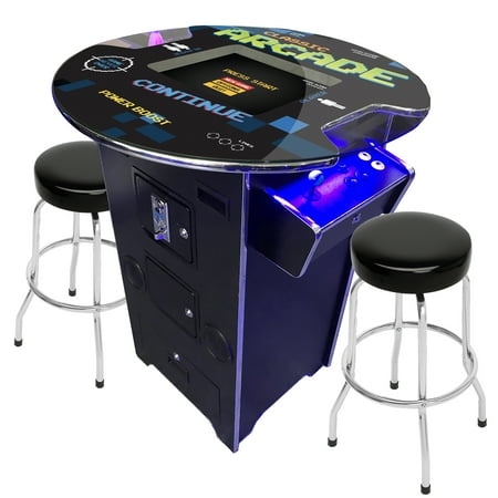 Creative Arcades 2 Player Commercial Tall Pub Table Arcade w/ Trackballs, 24" LCD Screen, 60 Games