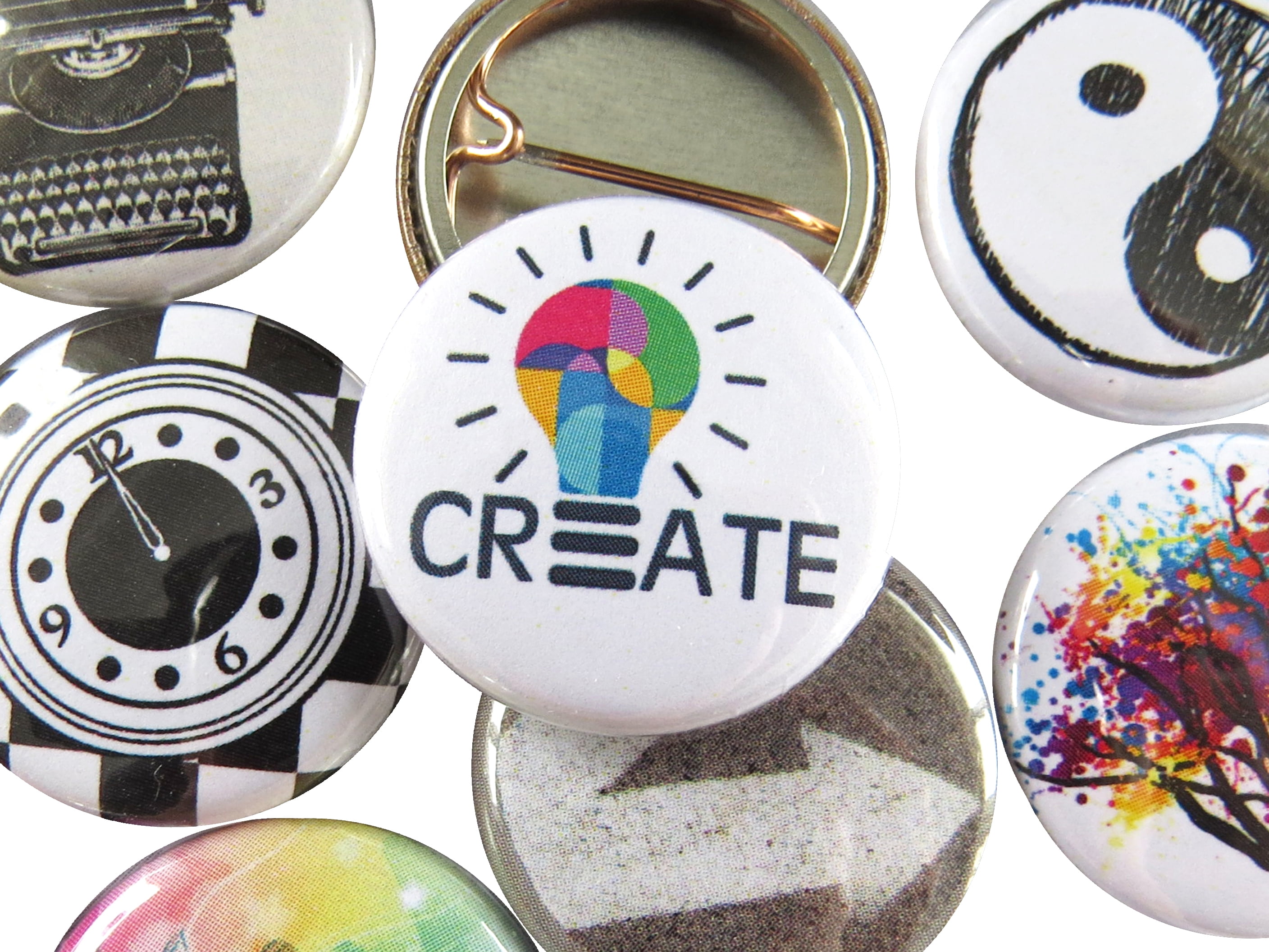 Creative Artistic Buttons Pins Set Gift for Artists - 1 Inch Pinback ...