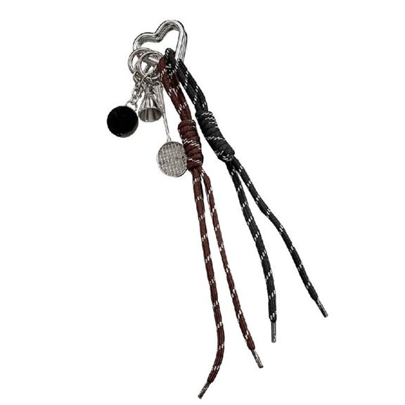 Creative Badminton Backpack Ornament for Sports Enthusiasts Fashion Bag Pendant Alloy Keyring Stylish Keychain