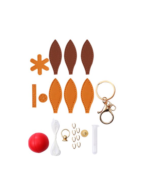 Creative Bag Charm Making Kit Colorful Handmade Keychain DIY Craft for Beginners and Kids