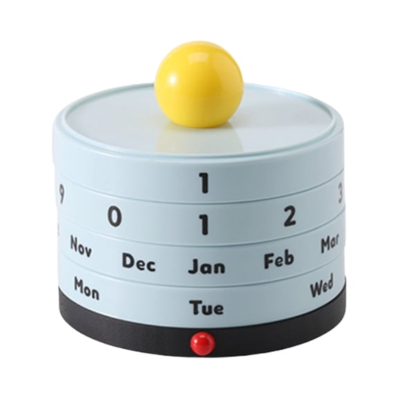 Creative Ball Design Perpetuals Calendar For Desk Shelf Date Week Display