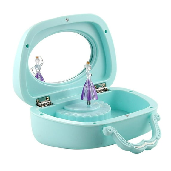 Creative Ballerina Musical Jewelry Box for Little Girl Storage Box Pink/Blue Green