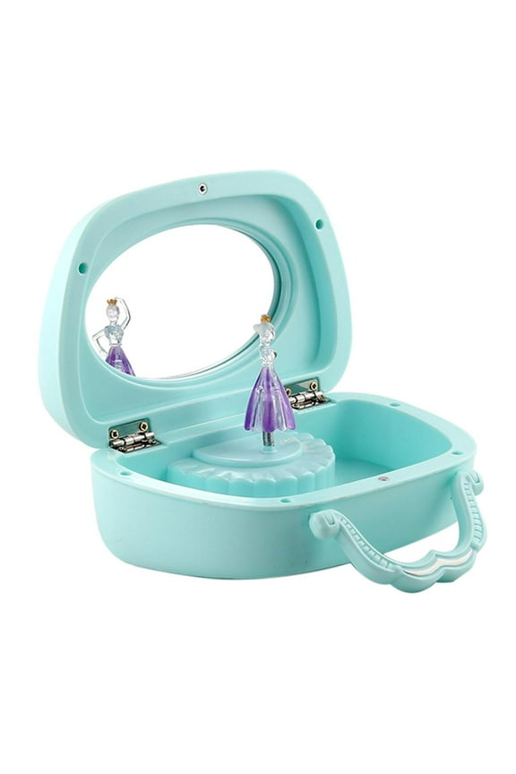 Creative Ballerina Musical Jewelry Box for Little Girl Storage Box Pink/Blue Green