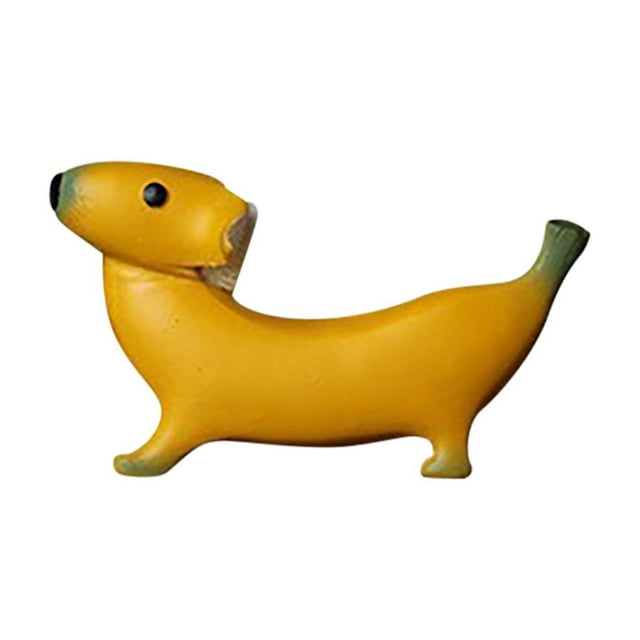 Creative Banana Puppy Resin Ornaments Home Sculpture Cute Banana Dog