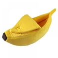 thumbnail image 1 of Lorddream Medium Creative Banana Shape Pet Bed with Non-Toxic Material, Yellow Solid, 1 of 4