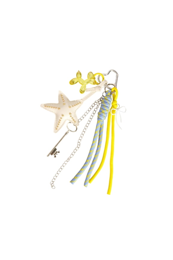 Creative Beaded Keyring With Pattern Beads Strong Polyester Bag Clip Bag Accessory Creature Print Design For Women Men