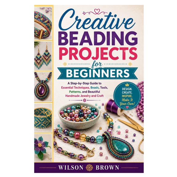 Creative Beading Projects for Beginners: A Step-by-Step Guide to Essential Techniques, Beads, Tools, Patterns, and Beaut, (Paperback)