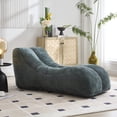 thumbnail image 1 of Creative Bean Bag Chair, Oversize Bean Bag Chair for Adults, Foam Filling Bean Bag Sofa, Oversize Bean Bag Chair for Adults, Comfy Bean Bag Couch, Light Blue, 1 of 9
